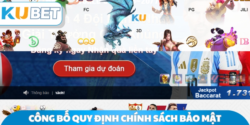 Công bố quy định chính sách bảo mật