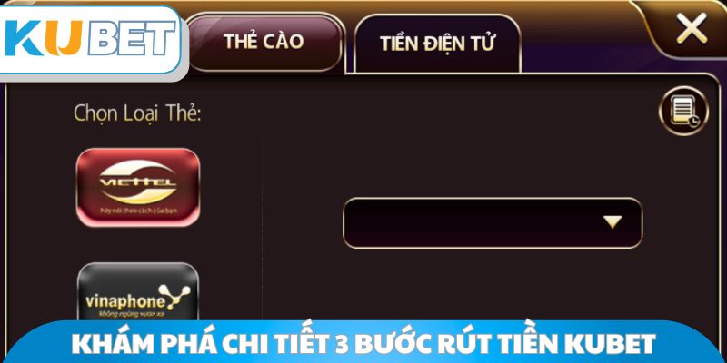 Khám phá chi tiết 3 bước rút tiền Kubet