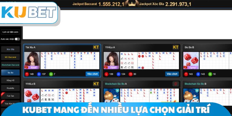 Kubet mang đến nhiều lựa chọn cá cược trực tuyến