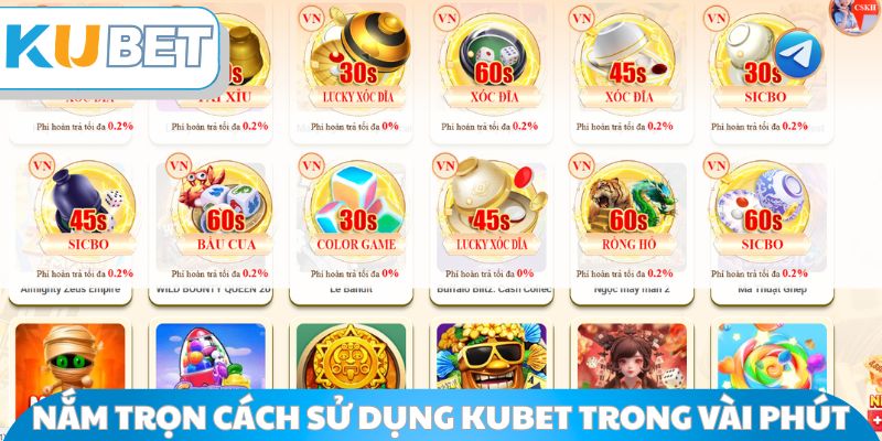 Nắm trọn cách cá cược Kubet trong vài phút